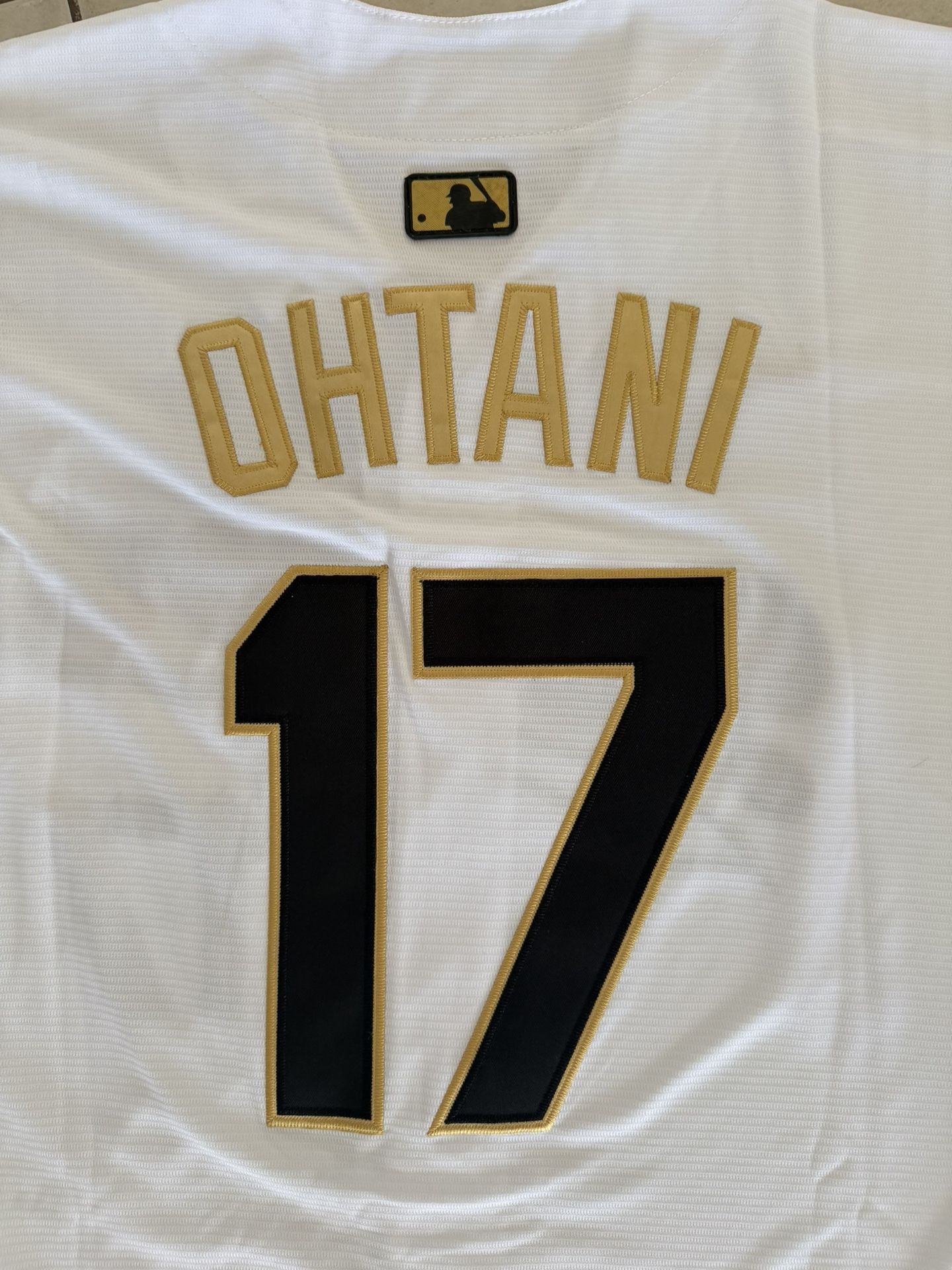 Nike Shohei Ohtani #17 Dodgers Gold World Series Jersey