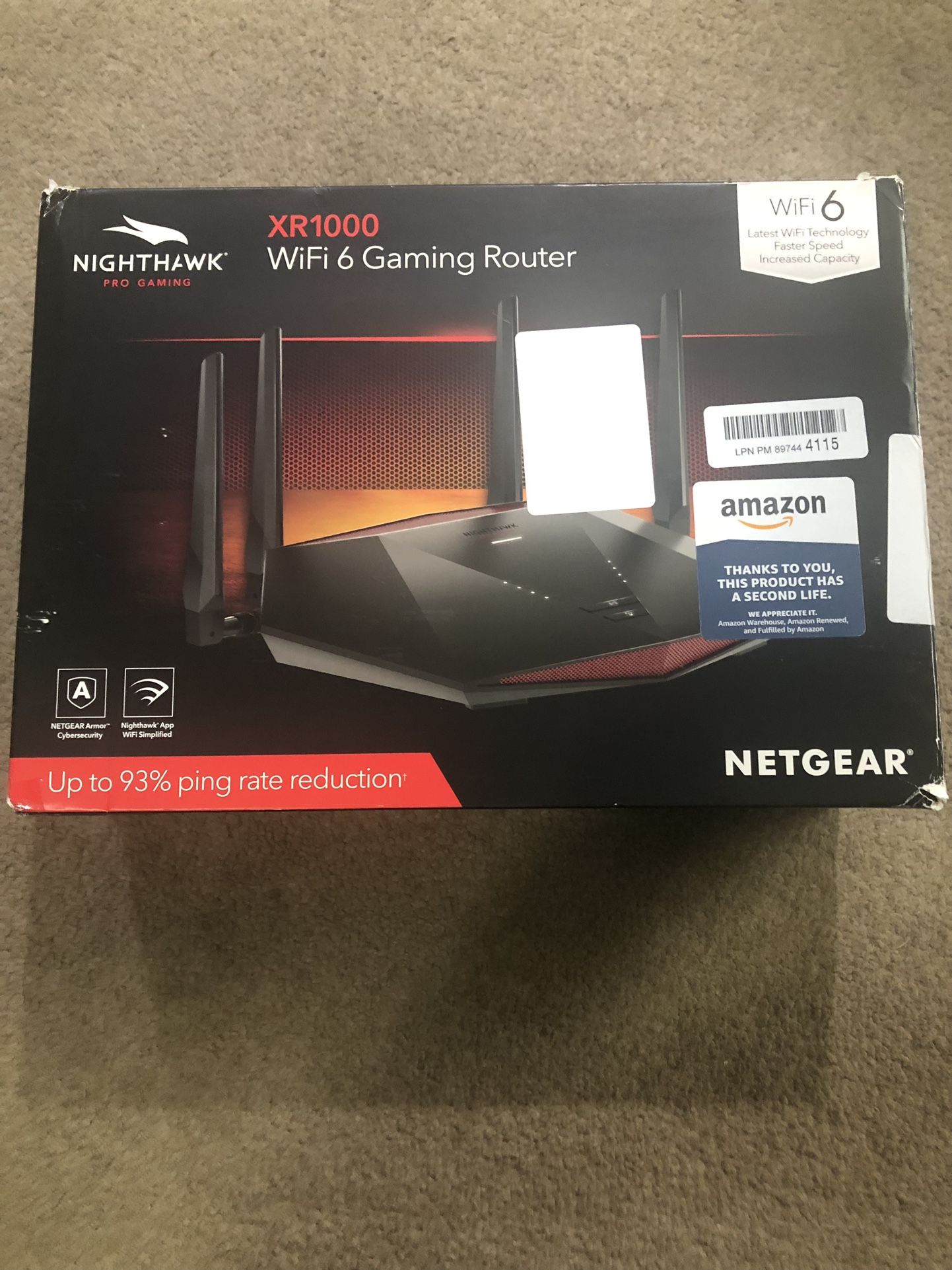 NETGEAR Nighthawk Pro Gaming WiFi 6 Router (XR1000