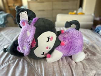 18 inch Sleeping Kuromi Plush