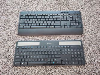 Logitech Wireless + Solar Powered Keyboards Computer Desktop  Laptop PC