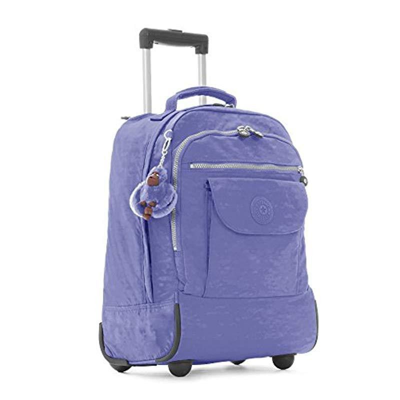 Kipling Sanaa Large Rolling, Adjustable, Padded Backpack Straps, Zip Closure,

