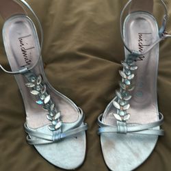 Brand light blue satin Luichiny