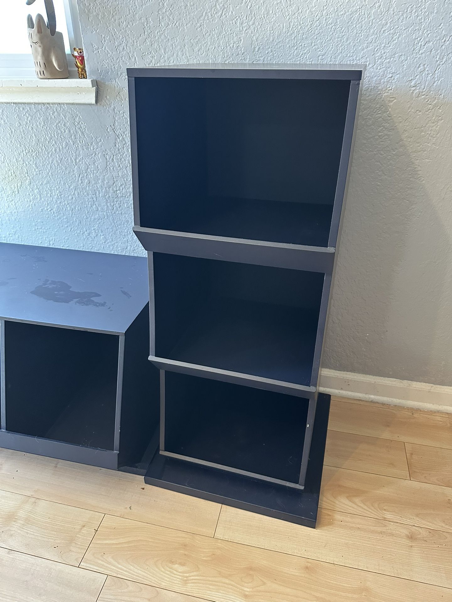 Dark Blue Shelves