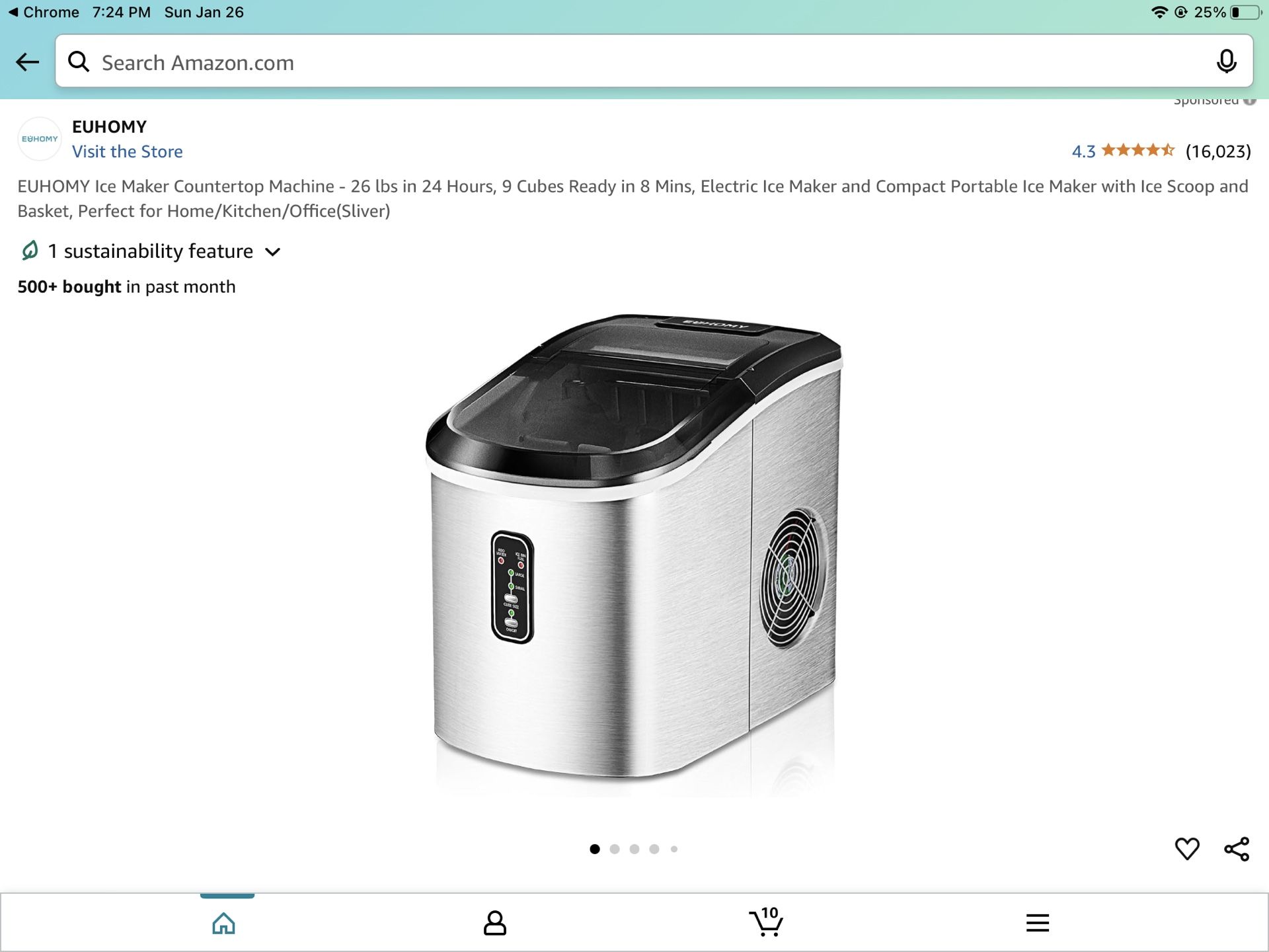 Euhomy ice maker