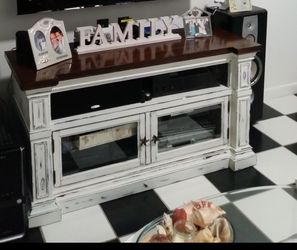 Solid wood Tv table beach style