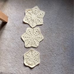 3 Crochet Doilies