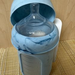 Boon Nursh Reusable Silicone Pouch Baby Bottle 🍼 Biberon con bolsa de Silicona
