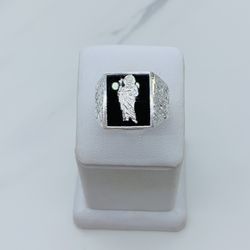 ❤️ 925 Sterling Silver Saint Jude ring  ❤️ San Judas ❤️ Ring Size 12.5  ❤️ Anillos de