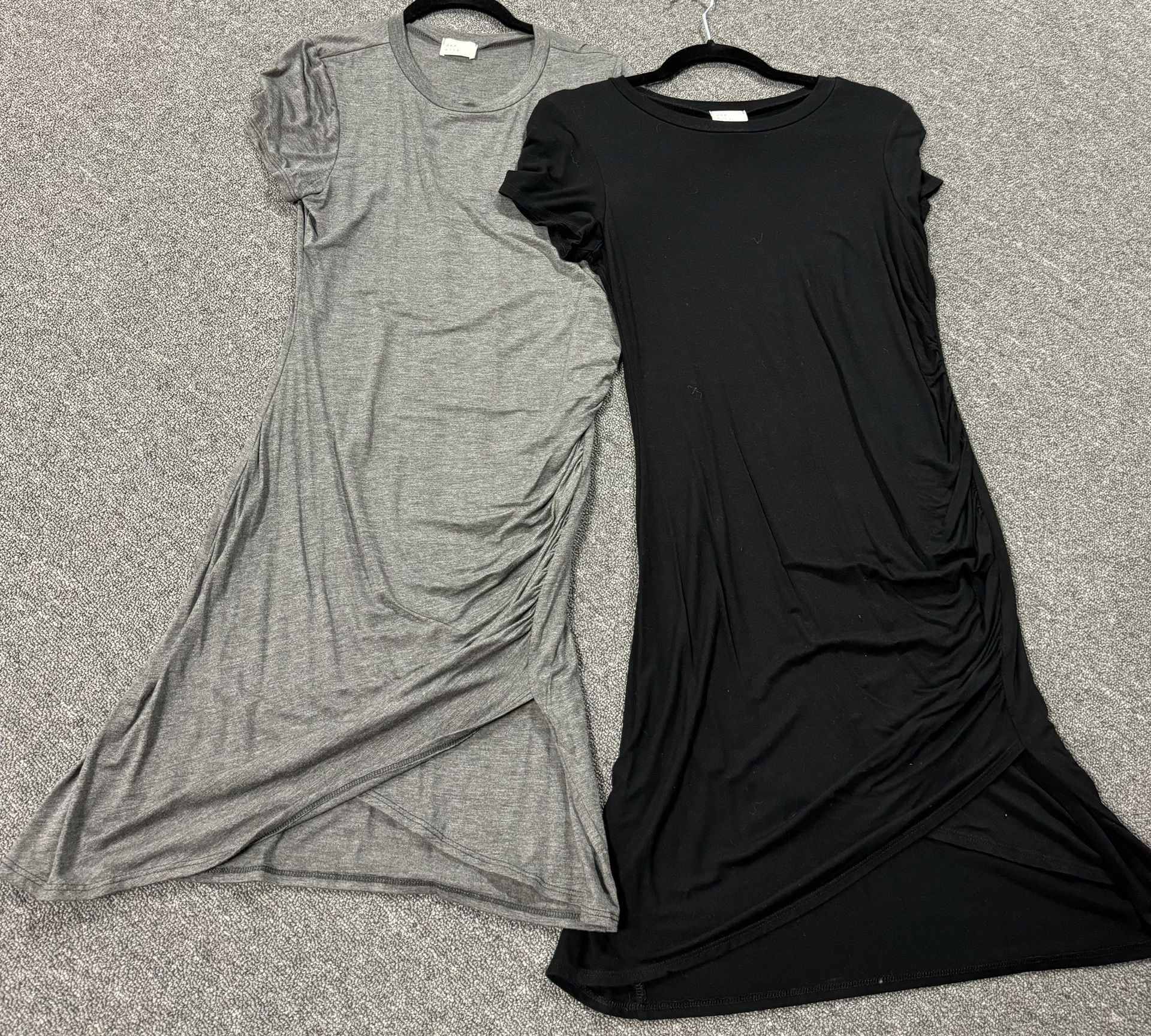 Woman’s Black & Gray Fitted Dresses 