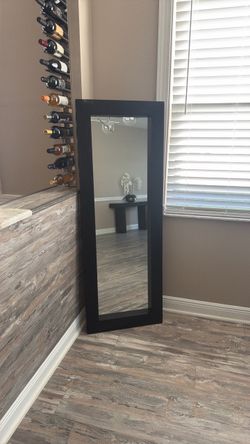Full Length Floor Mirror Black Frame