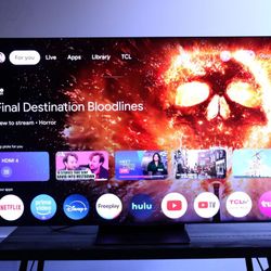 2024 Qled TCL 65 Inch Smart Tv 4k UHD Delivery 