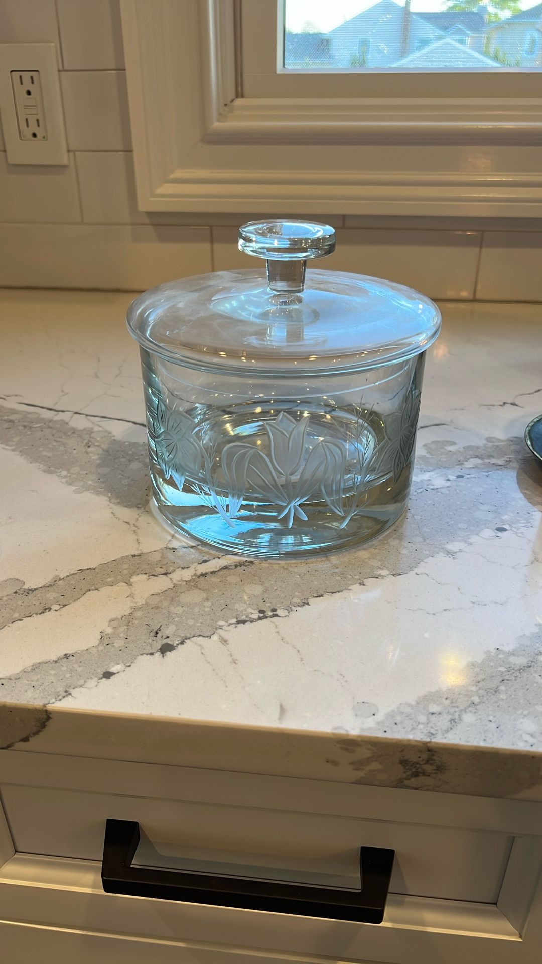 Heavy Glass Candy Jar