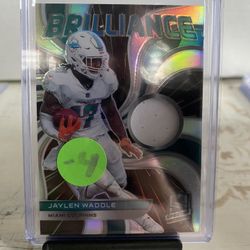 2022 Spectrum Brilliance Jalen Waddle Patch /75