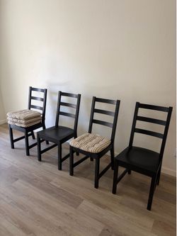 4 IKEA dining table chairs