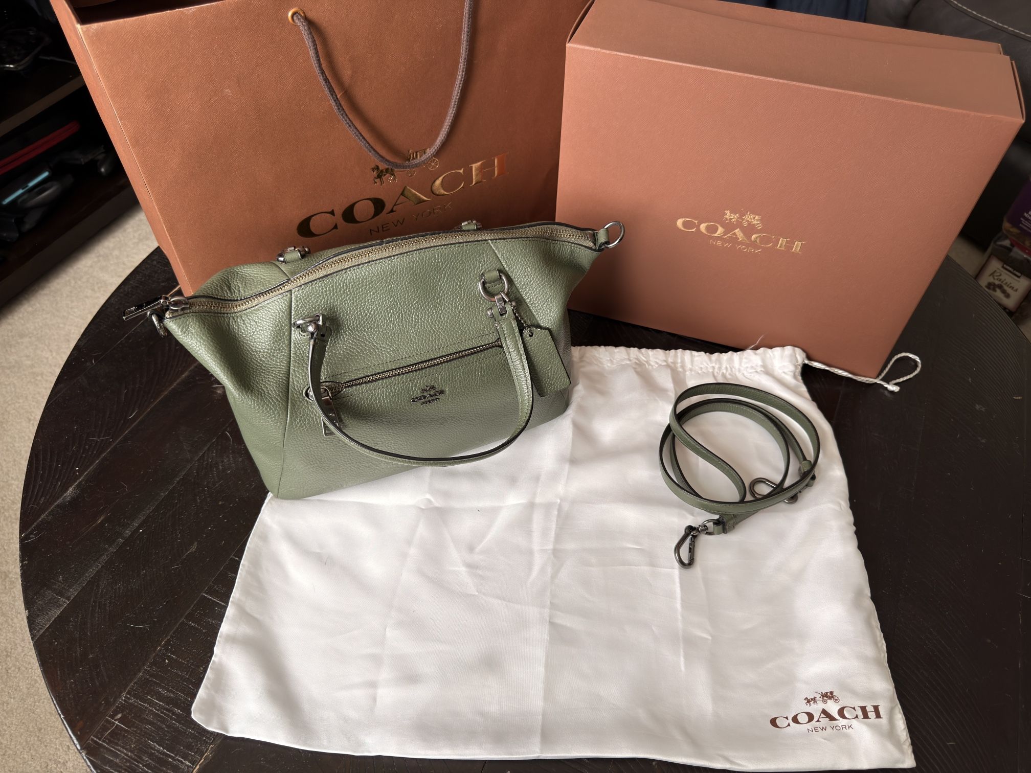 Coach Purse w/Gift Box and Bag