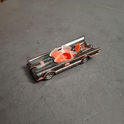 Collectible Diecast Model Of The 1966 TV Series Batmobile By Hot Wheels