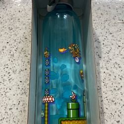 SUPER MARIO GLASS WATER BOTTLE