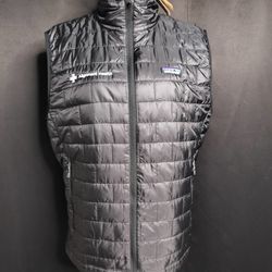Men's New Charcoal Patagonia Alignment Health Puffer Vest W/ Tags (Size M)