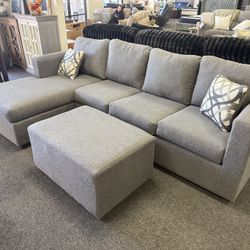 Sectional And Ottoman 