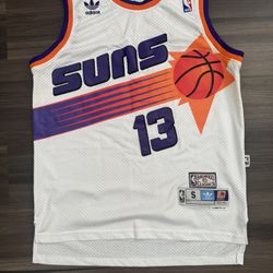 Adidas Hardwood Classics Phoenix Suns #13 Steve Nash NBA Basketball Jersey Sz S 