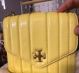Authentic Tory Burch Yellow Crossbody Bag 