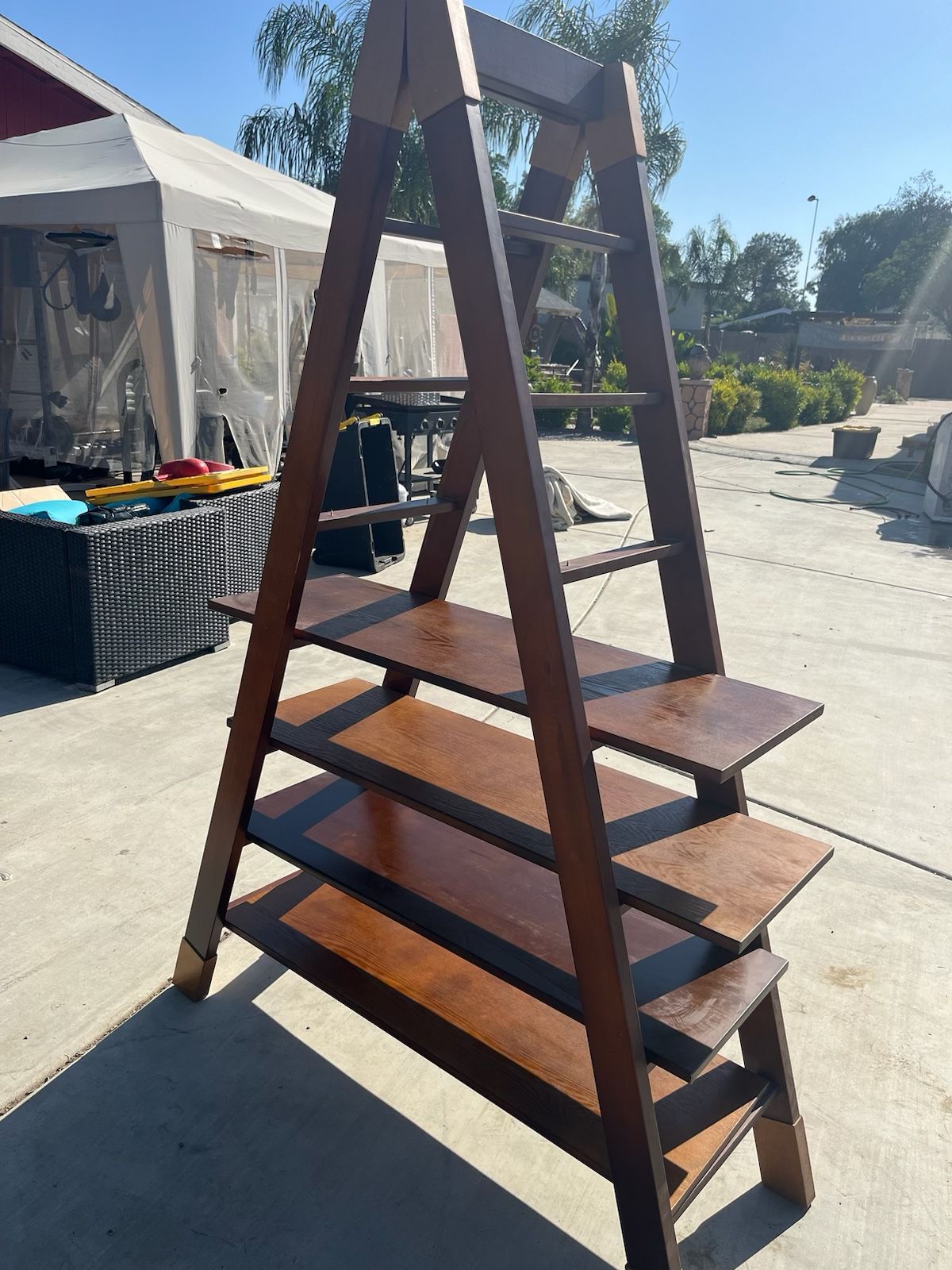 A Frame Ladder Shelf Furniture Piece 