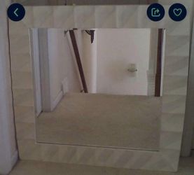Large Off White Mirror 46” x 46”