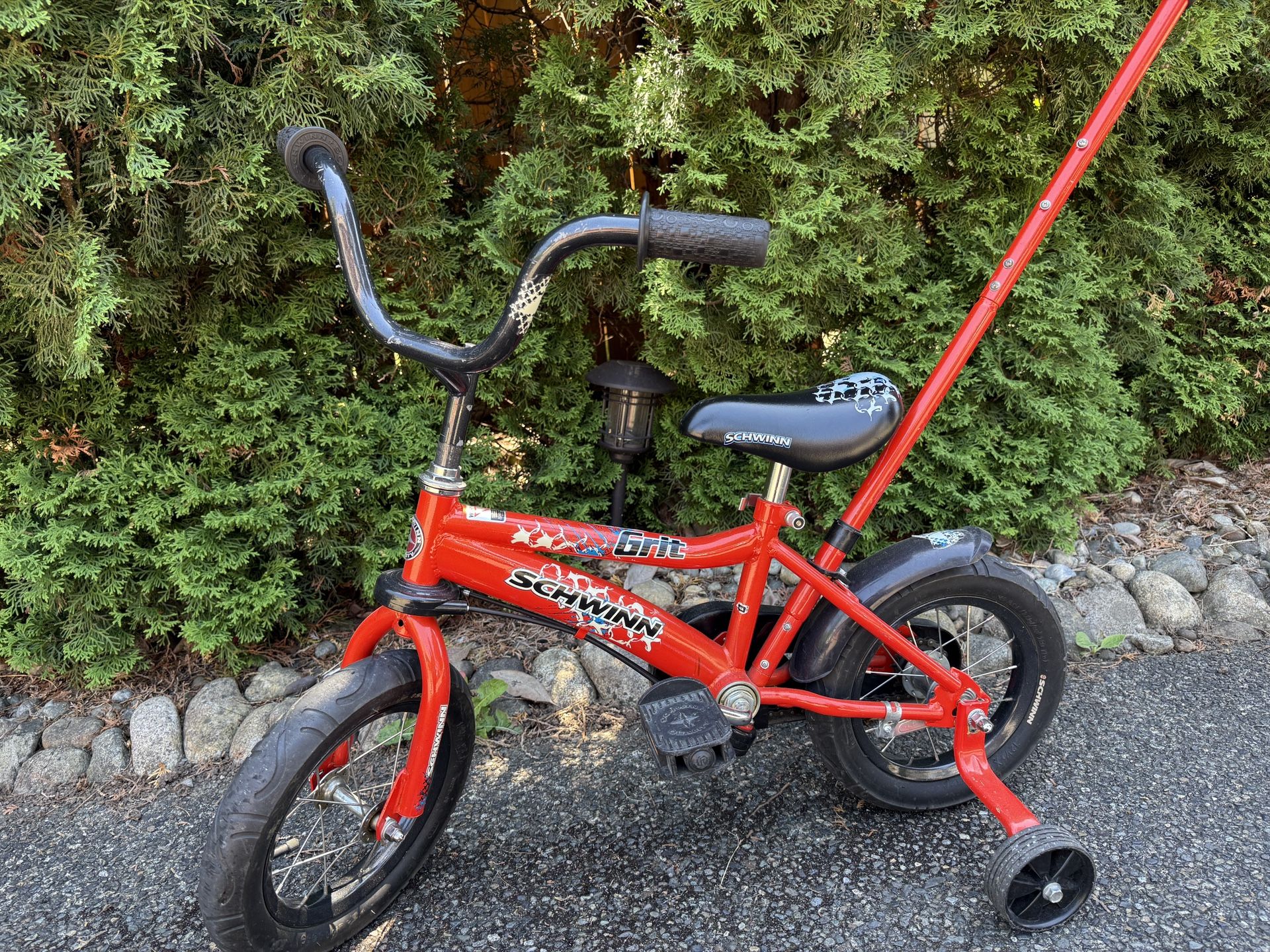 Kid’s Children’s Schwinn Grit Bike With Parent Push Rotate Handle