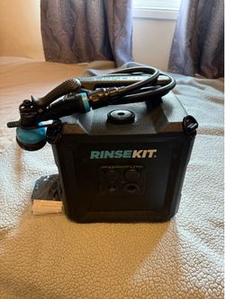 Rinsekit - pressurized battery powered portable shower