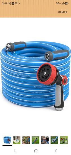 Heavy Duty Garden Hose 100 ft, Spray