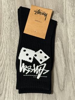 BRAND NEW Stussy Socks Dice Size 8-13 Long Beach, CA Chapter Store Tee Honolulu Los Angeles New York Tokyo Osaka Sydney