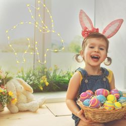 Easter Decorations Window Lights 4 Pcs USB