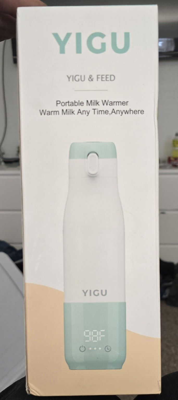 YIGU Portable Bottle Warmer Nano Film Heating 12 Oz Reservation Function No Burn