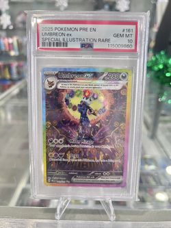 Pokemon 2025 Umbreon ex 161/131 SIR Prismatic Evolutions GEM MINT PSA 10