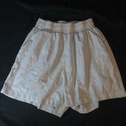 white fleece shorts