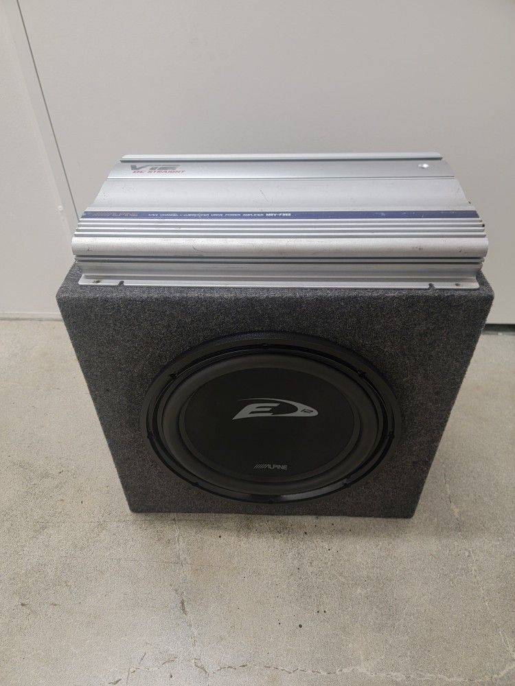 12"subwoofer Alpine W/amp