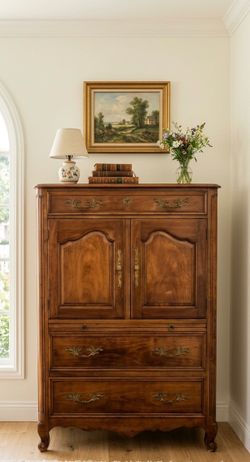 Kindel vintage tall boy dresser