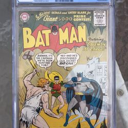 Batman #102 (1956) CGC 6.0 — O/w to white pages; Bill Finger caveman story