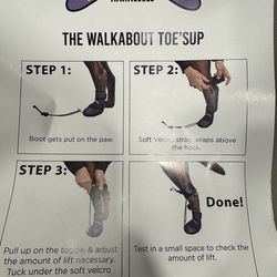 TOE'S UP  Walkaboot - Anti-knuckling Aid For Dogs