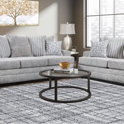 Oyster Color Sofa And Loveseat! 