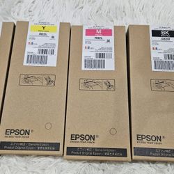 Epson Print Cartridges New Cyan Magenta Yellow Black