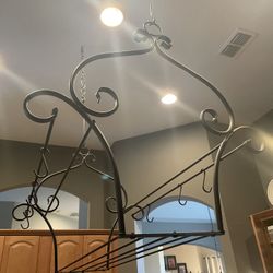 Black Metal Pot Rack