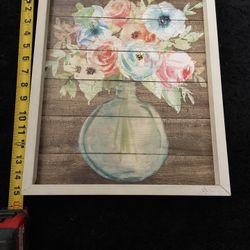 Walmart Flower  Framed Painting 