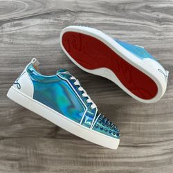 Christian Louboutin Orlato Low Spike Blue Size 10 Men’s (EU 43)/ 11.5 Women’s