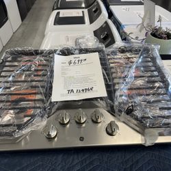 Never used 30” or 36” gas cooktops with one year manufacturer warranty $699-$1199