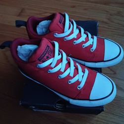BRAND NEW CONVERSE SIZE 3 JUNIOR JASPER RED BLACK $60 O.B.O.