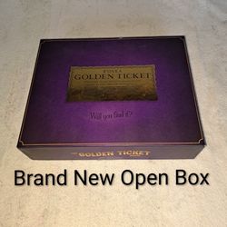 Brand New Open Box Willy Wonka Golden Ticket Board Game (Is Complete Nothing Missing) Contents Are Factory Sealed