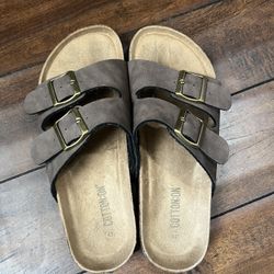 Brown Cotton On Birkenstock Sandals