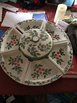 Christmas serving dish