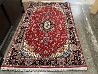 Red Afghan Made in Iran 4.5’x8′ Rug